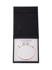 Lauren Ralph Lauren Gold Tone Stone Cuff Bracelet - Image 2 of 3