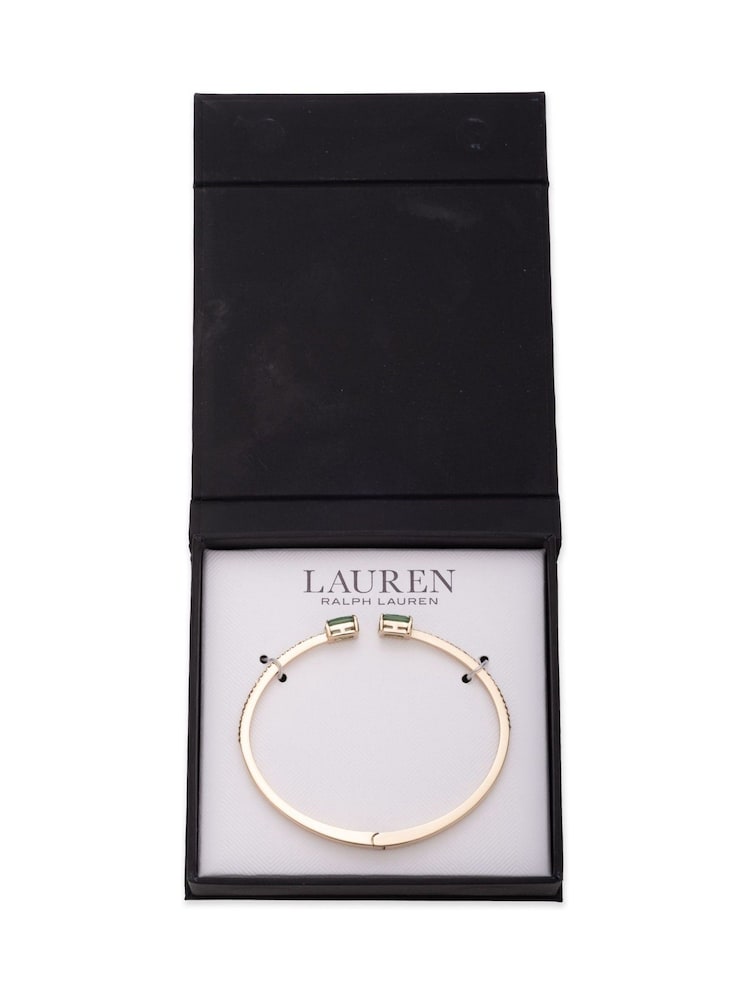 Lauren Ralph Lauren Gold Tone Stone Cuff Bracelet - Image 2 of 3