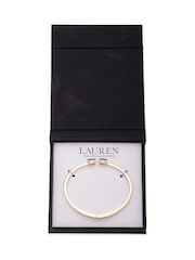 Lauren Ralph Lauren Gold Tone Stone Cuff Bracelet - Image 3 of 4