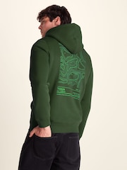 Tog 24 Green Terrain Supersoft Heavyweight Graphic Print Hoodie - Image 2 of 7