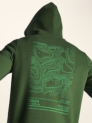 Tog 24 Green Terrain Supersoft Heavyweight Graphic Print Hoodie - Image 6 of 7
