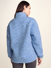 Tog 24 Blue Flossie Sherpa Zip Neck Fleece - Image 3 of 7