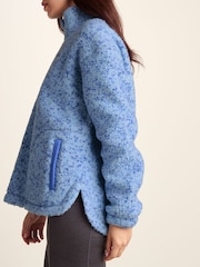 Tog 24 Blue Flossie Sherpa Zip Neck Fleece - Image 6 of 7