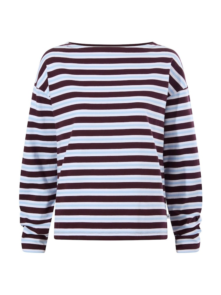 Púrpura - Camiseta de cuello barco a rayas de algodón supersuave Tog 24 Misty - Imagen 7 de 7 Púrpura - Camiseta de cuello barco a rayas de algodón supersuave Tog 24 Misty - Imagen 7 de 7