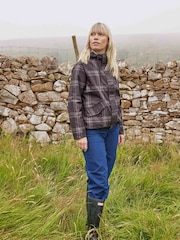 Tog 24 Brown Ortega Checked Waterproof Coat - Image 1 of 8