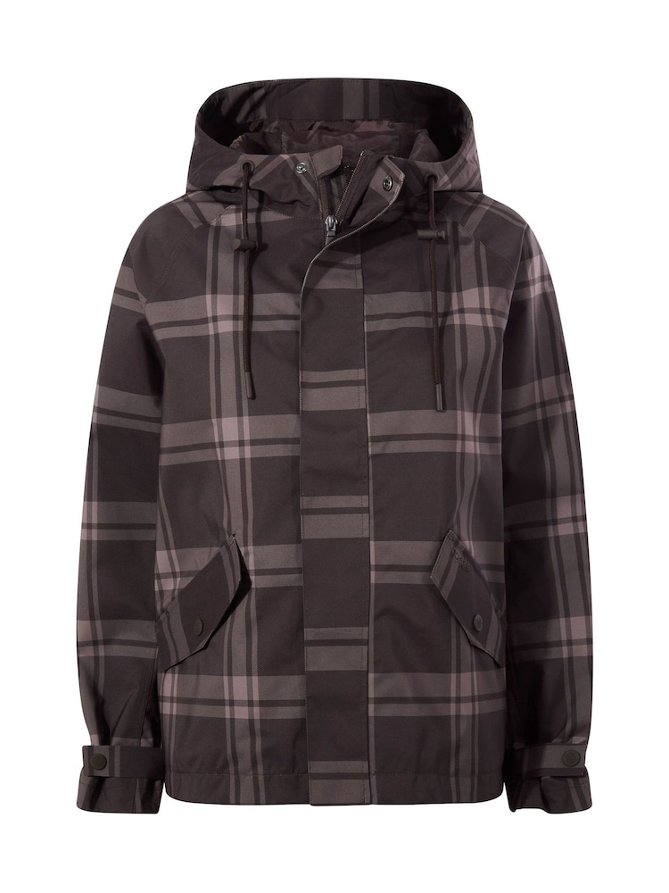Tog 24 Brown Ortega Checked Waterproof Coat - Image 8 of 8