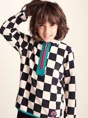 Tog 24 Cream Kids Brecknock Shaun The Sheep Print Zip Neck Fleece - Image 5 of 6