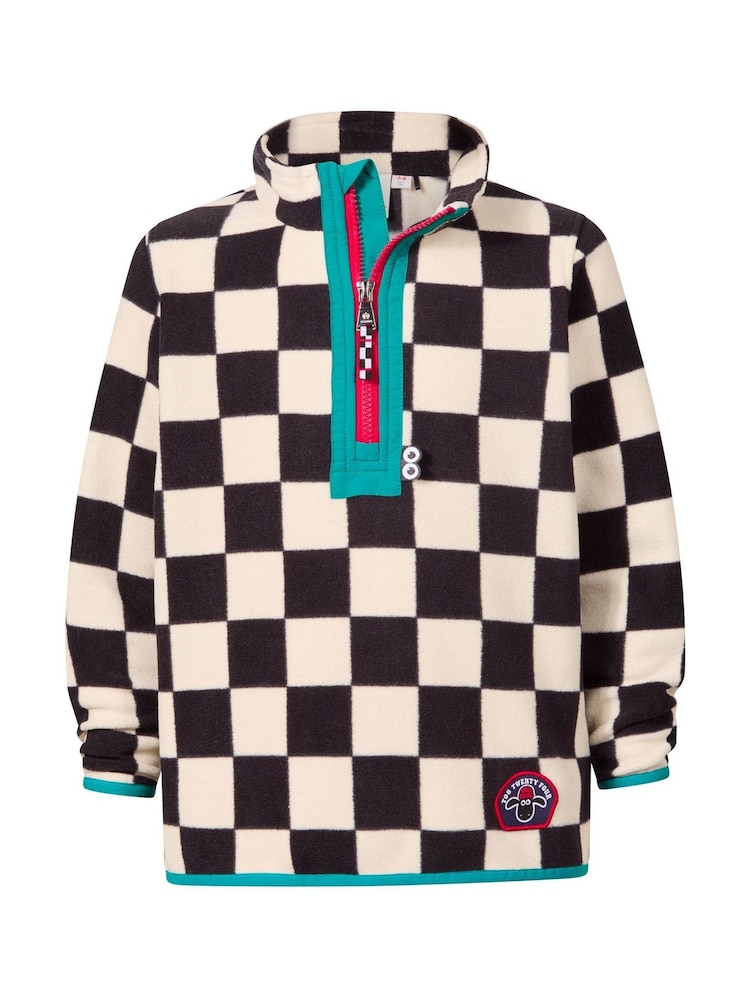 Tog 24 Cream Kids Brecknock Shaun The Sheep Print Zip Neck Fleece - Image 6 of 6 Tog 24 Cream Kids Brecknock Shaun The Sheep Print Zip Neck Fleece - Image 6 of 6