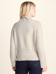 Tog 24 Serena Cable Knit Roll Neck Jumper - Larawan 3 ng 7