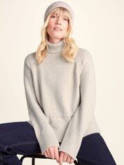 Tog 24 Serena Cable Knit Roll Neck Jumper - Larawan 4 ng 7