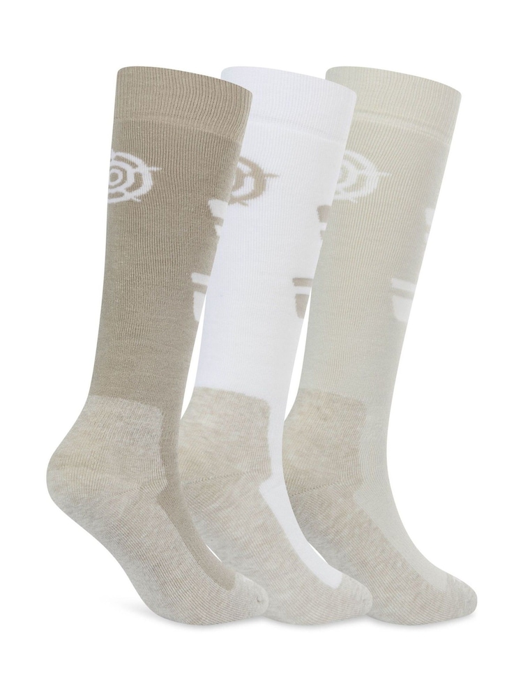 Tog 24 Brown Glenshee Technical Ski Socks 3 Pack - Image 2 of 3 Tog 24 Brown Glenshee Technical Ski Socks 3 Pack - Image 2 of 3