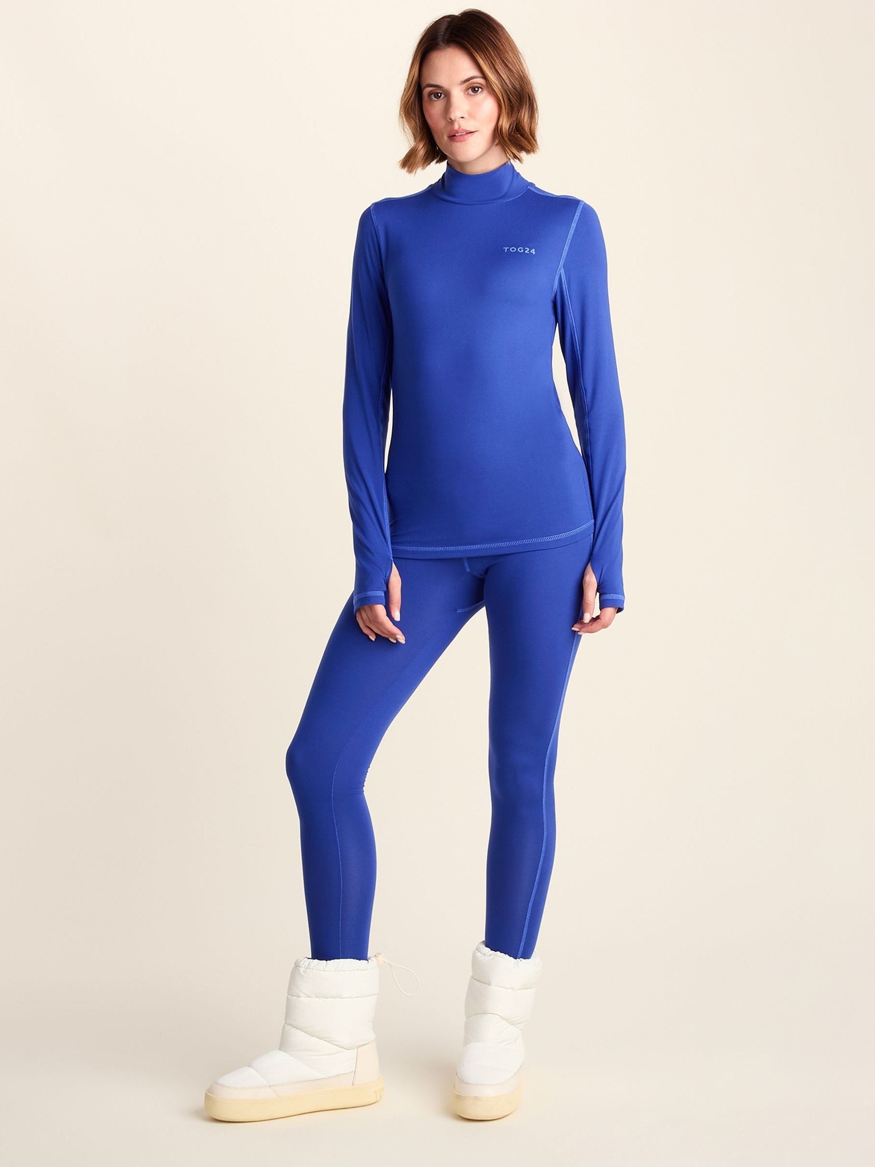 TOG24 Women's 'Snowdon' Thermal Mock Neck in Blue | Size: 16 - Image 2