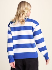 Tog 24 Blue Yuri Supersoft Crew Neck Striped Sweat Top - Image 3 of 6