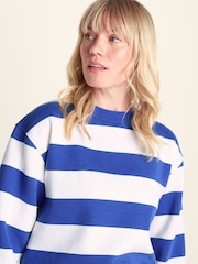 Tog 24 Blue Yuri Supersoft Crew Neck Striped Sweat Top - Image 5 of 6