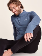 Tog 24 Blue Snowdon Thermal Quarter Zip Base Layer - Image 4 of 7