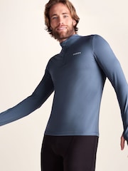 Tog 24 Blue Snowdon Thermal Quarter Zip Base Layer - Image 5 of 7