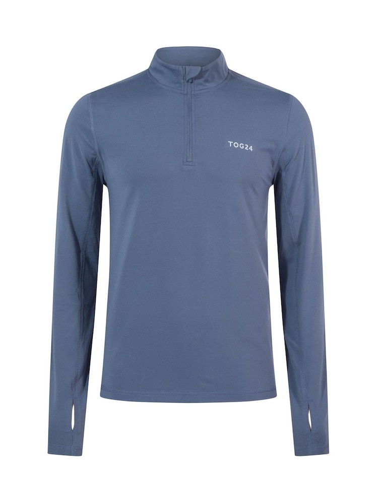 Tog 24 Blue Snowdon Thermal Quarter Zip Base Layer - Image 7 of 7