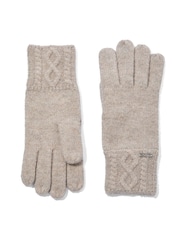 Tog 24 Grey Georgia Supersoft Cable Knit Gloves - Image 5 of 5
