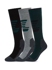 Tog 24 Grey Glenshee Technical Ski Socks 3 Pack - Image 1 of 3