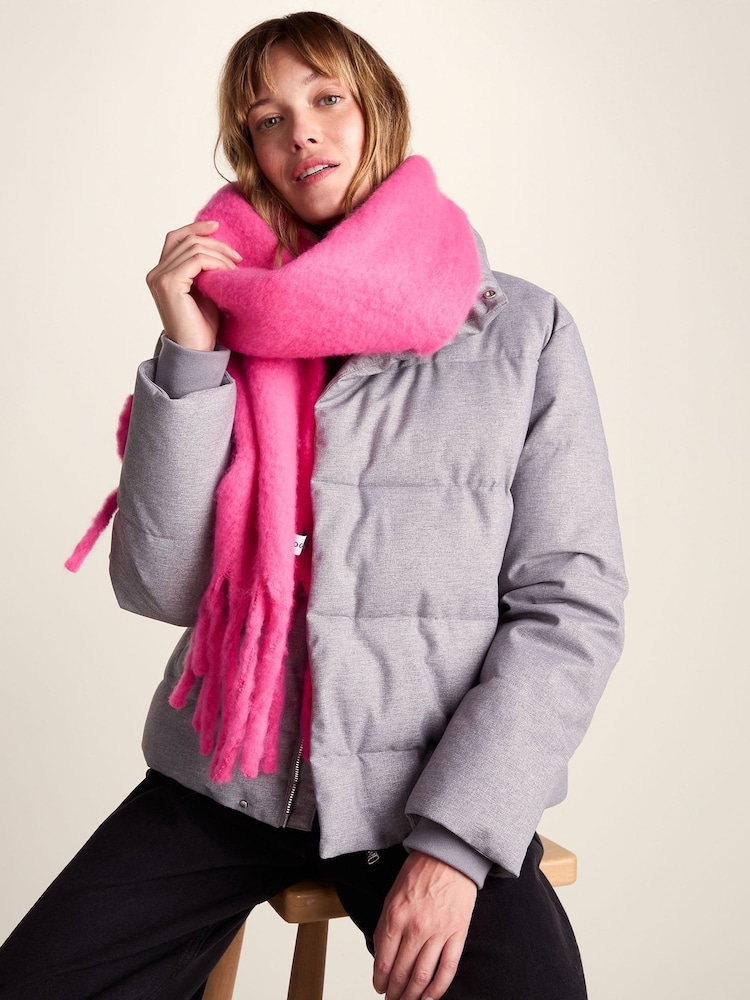 Tog 24 Pink Marlene Heavyweight Brushed Colour Block Blanket Scarf - Image 1 of 4