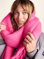 Tog 24 Pink Marlene Heavyweight Brushed Colour Block Blanket Scarf - Image 3 of 4