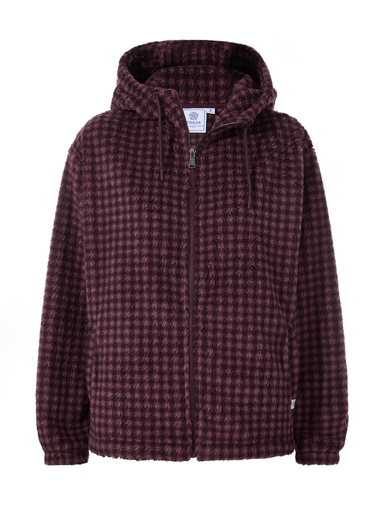 Tog 24 Purple Joanna Relaxed Fit Sherpa Fleece - Image 7 of 7 Tog 24 Purple Joanna Relaxed Fit Sherpa Fleece - Image 7 of 7