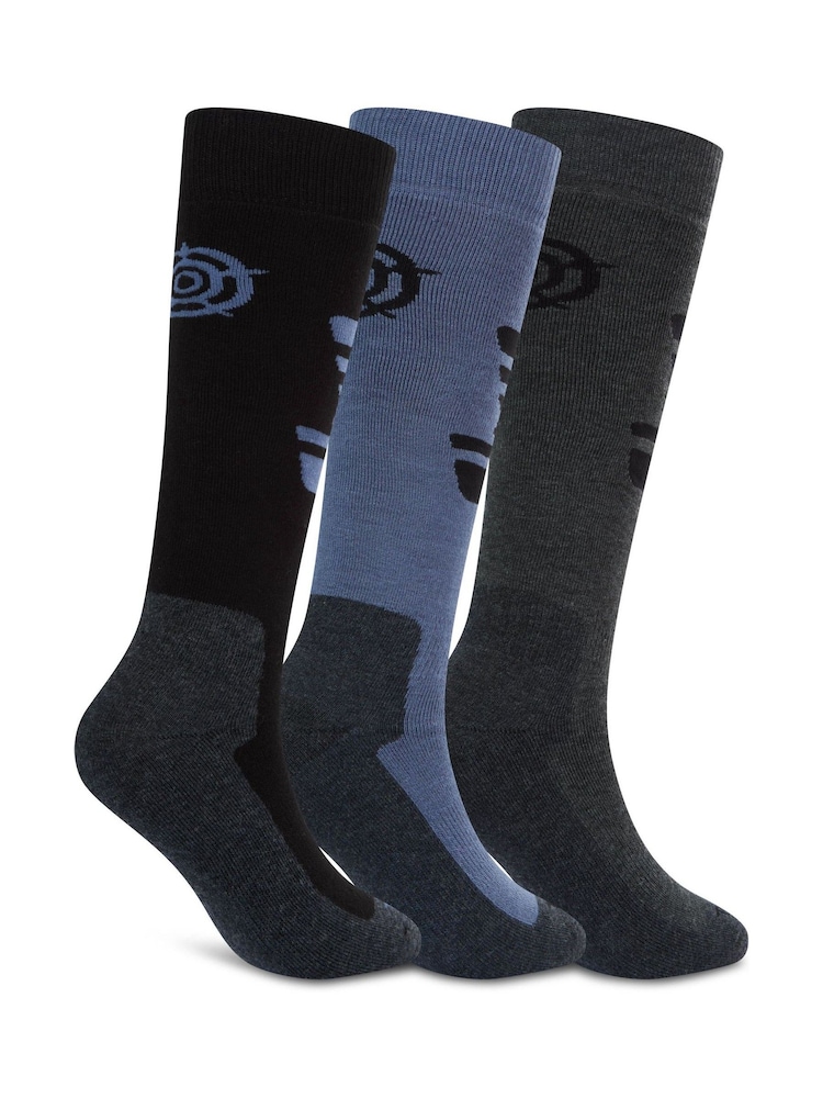 Tog 24 Black Glenshee Technical Ski Socks 3 Pack - Image 2 of 3 Tog 24 Black Glenshee Technical Ski Socks 3 Pack - Image 2 of 3