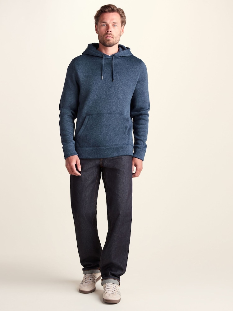 Tog 24 Blue Mosby Supersoft Knitlook Fleece Hoodie - Image 2 of 7