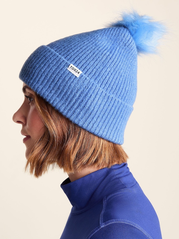 Tog 24 Blue Anya Knitted Hat - Image 2 of 4 Tog 24 Blue Anya Knitted Hat - Image 2 of 4