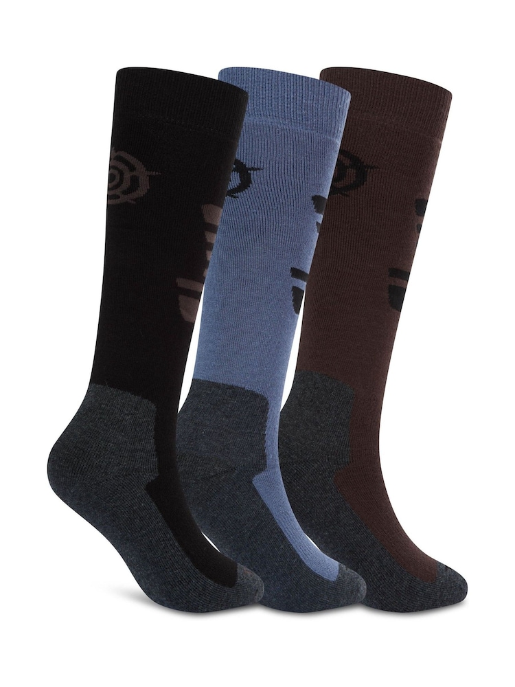 Tog 24 Black Glenshee Technical Ski Socks 3 Pack - Image 2 of 3 Tog 24 Black Glenshee Technical Ski Socks 3 Pack - Image 2 of 3