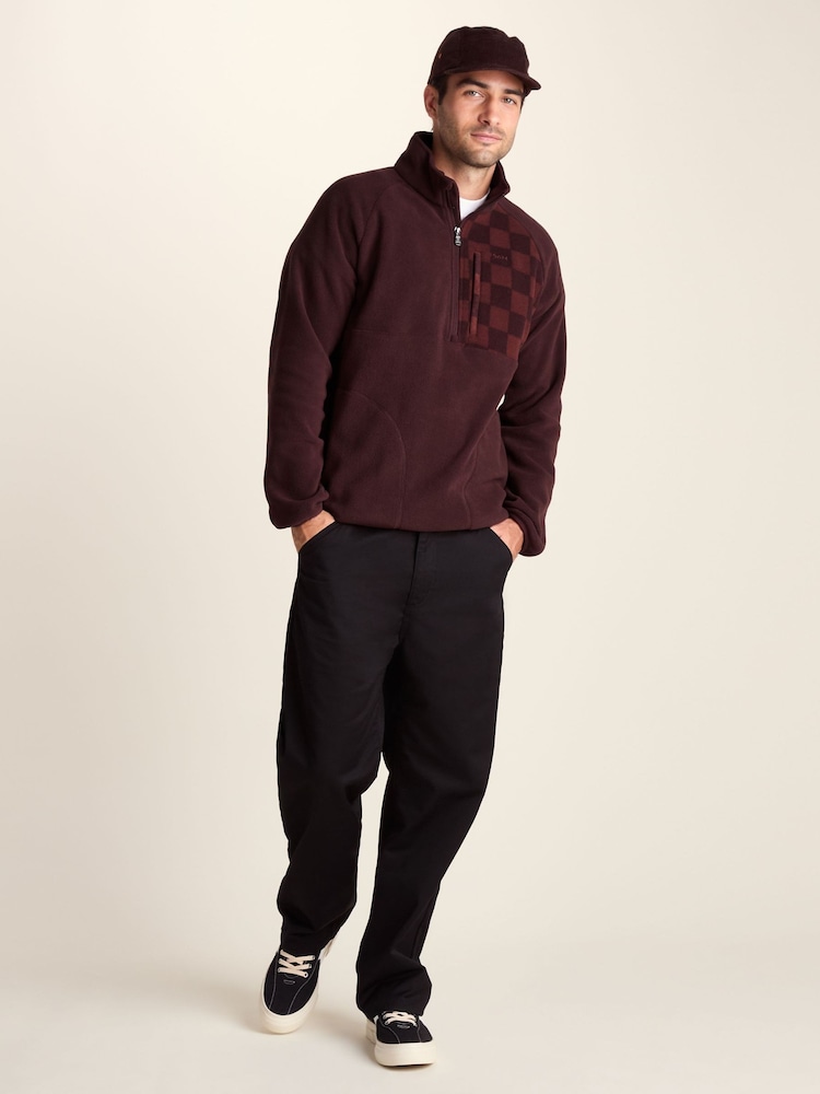 Tog 24 Brown Barker Midweight Microfleece Half Zip Pullover Fleece - Image 2 of 7