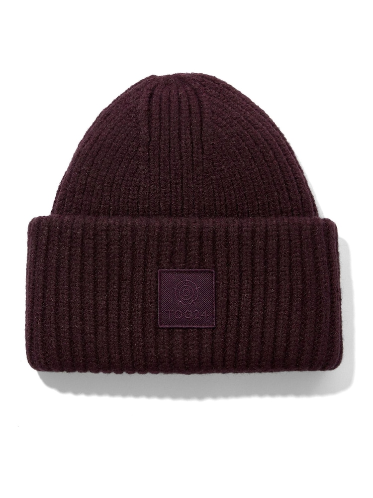 Tog 24 Plum Purple Jendon Winter Knit Hat - Image 4 of 4 Tog 24 Plum Purple Jendon Winter Knit Hat - Image 4 of 4