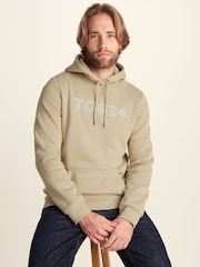 Tog 24 Brown Garsdale Supersoft  Heavyweight Graphic Print Hoodie - Image 4 of 6