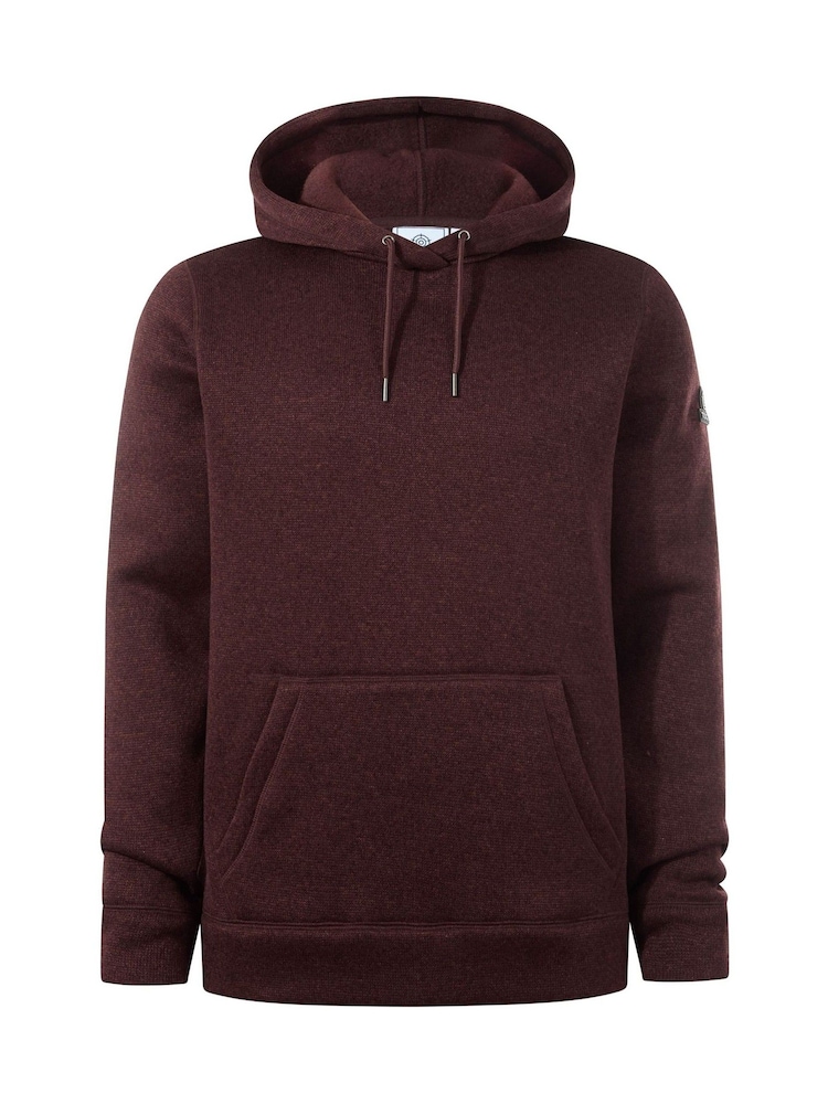 Tog 24 Brown Mosby Supersoft Knitlook Fleece Hoodie - Image 7 of 7 Tog 24 Brown Mosby Supersoft Knitlook Fleece Hoodie - Image 7 of 7