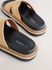 Neutral Forever Comfort® Chunky Raffia Mules - Image 7 of 7
