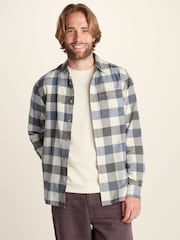 Tog 24 Brown Bryson Brushed Flannel Check Shirt - Image 1 of 7