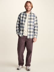 Tog 24 Brown Bryson Brushed Flannel Check Shirt - Image 2 of 7