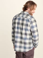 Tog 24 Brown Bryson Brushed Flannel Check Shirt - Image 3 of 7
