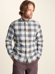 Tog 24 Brown Bryson Brushed Flannel Check Shirt - Image 6 of 7