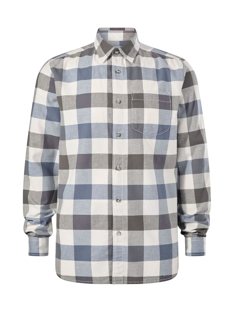 Tog 24 Brown Bryson Brushed Flannel Check Shirt - Image 7 of 7 Tog 24 Brown Bryson Brushed Flannel Check Shirt - Image 7 of 7