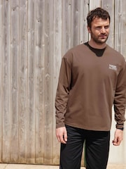 Marrón - Tog 24 Lloyd Premium Heavyweight Cotton Jersey - Imagen 1 de 8