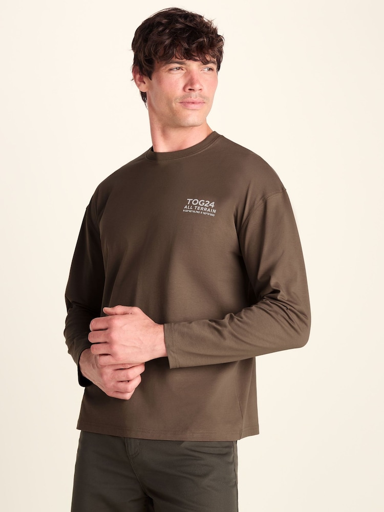 Marrón - Tog 24 Lloyd Premium Heavyweight Cotton Jersey - Imagen 2 de 8