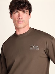 Marrón - Tog 24 Lloyd Premium Heavyweight Cotton Jersey - Imagen 4 de 8
