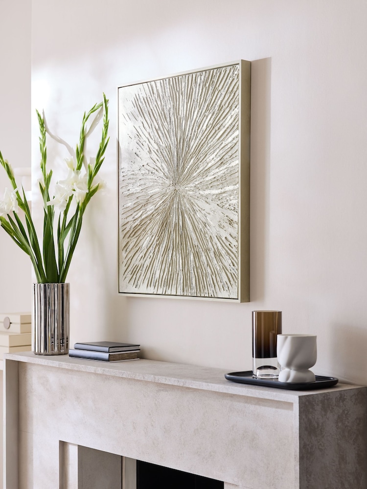 Sosandar Natural Textured Abstract Wall Art - Image 2 of 6
