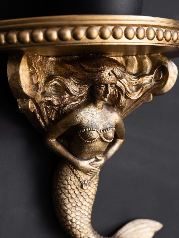Rockett St George Gold Mermaid Wall Shelf - Image 2 of 4