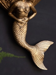 Rockett St George Gold Mermaid Wall Shelf - Image 3 of 4