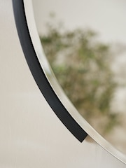 Sosandar Black Edge Detail Round Mirror - Image 3 of 3