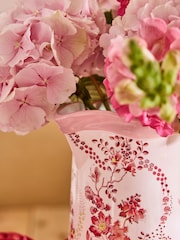 Cath Kidston Pink Floral Jug Vase - Image 4 of 7
