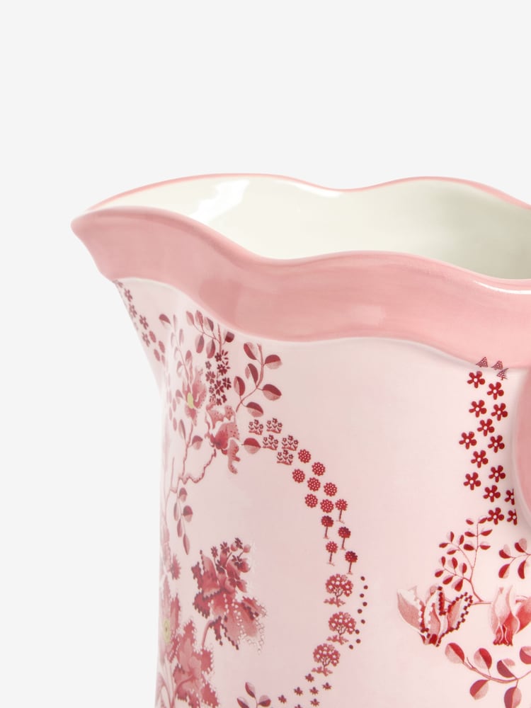 Cath Kidston Pink Floral Jug Vase - Image 7 of 7