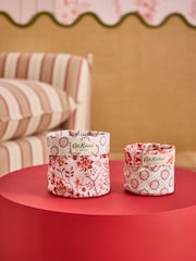 Cath Kidston Set of 2 Pink Floral Reversible Storage Bags - Image 1 of 6